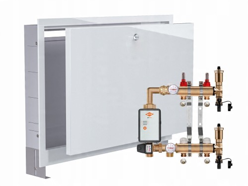 Przejdź do produktu ROZDZIELACZ MOSIĘŻNY PODŁOGÓWKI 2+POMPA WITA GO.TEC+SKRZYNKA PODTYNKOWA+PEX