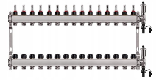 Przejdź do produktu ROZDZIELACZ DO PODŁOGÓWKI 15 OBWODY NIERDZEWNY DO OGRZEWANIA PODŁOGOWEGO