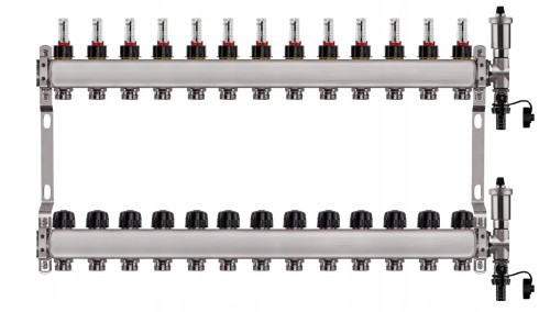 Przejdź do produktu ROZDZIELACZ DO PODŁOGÓWKI 13 OBWODY NIERDZEWNY DO OGRZEWANIA PODŁOGOWEGO