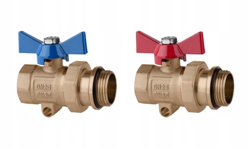 Przejdź do produktu ZESTAW ZAWÓR KULOWY PROSTY ZE ŚRUBUNKIEM DN25 Z DŁAWICĄ 1" CAL 2 SZTUKI