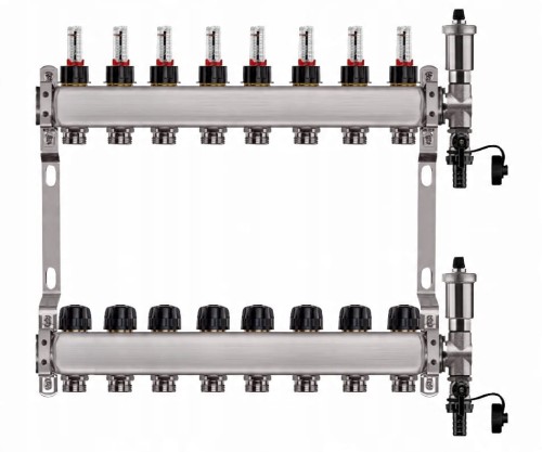 Przejdź do produktu ROZDZIELACZ DO PODŁOGÓWKI 8 OBWODY NIERDZEWNY DO OGRZEWANIA PODŁOGOWEGO
