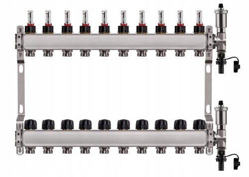 Przejdź do produktu ROZDZIELACZ DO PODŁOGÓWKI 10 OBWODY NIERDZEWNY DO OGRZEWANIA PODŁOGOWEGO