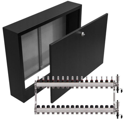 Przejdź do produktu ROZDZIELACZ NIERDZEWNY PODŁOGÓWKI 16+ SKRZYNKA NATYNKOWA CZARNA