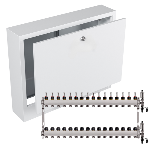 Przejdź do produktu ROZDZIELACZ NIERDZEWNY PODŁOGÓWKI 16+ SKRZYNKA NATYNKOWA BIAŁA