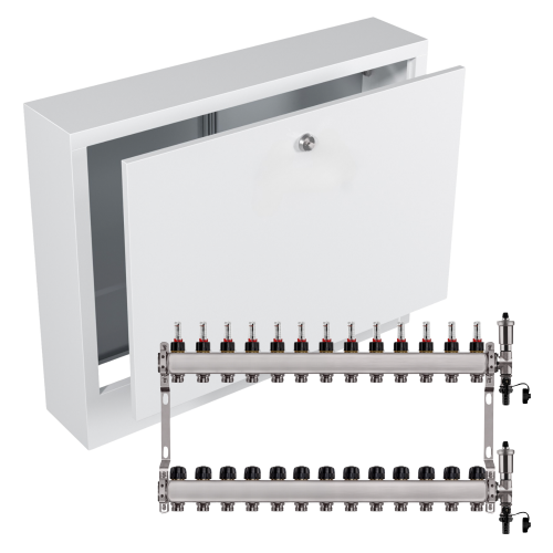 Przejdź do produktu ROZDZIELACZ NIERDZEWNY PODŁOGÓWKI 13+ SKRZYNKA NATYNKOWA BIAŁA