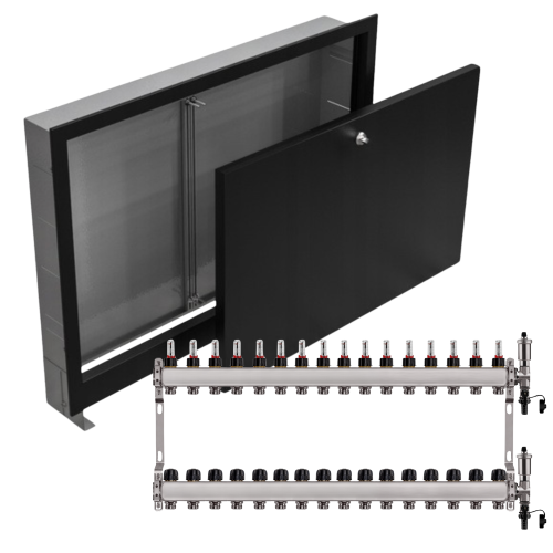 Przejdź do produktu ROZDZIELACZ NIERDZEWNY PODŁOGÓWKI 16+ SKRZYNKA PODTYNKOWA CZARNA
