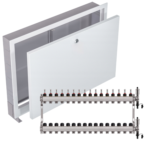 Przejdź do produktu ROZDZIELACZ NIERDZEWNY PODŁOGÓWKI 16+ SKRZYNKA PODTYNKOWA BIAŁA