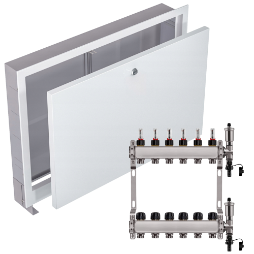 Przejdź do produktu ROZDZIELACZ NIERDZEWNY PODŁOGÓWKI 6+ SKRZYNKA PODTYNKOWA BIAŁA