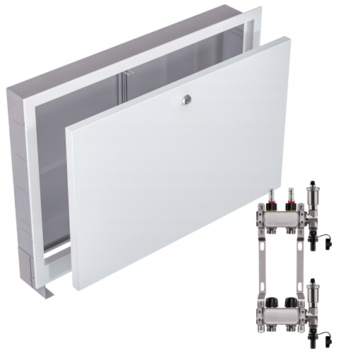 Przejdź do produktu ROZDZIELACZ NIERDZEWNY PODŁOGÓWKI 2+ SKRZYNKA PODTYNKOWA BIAŁA