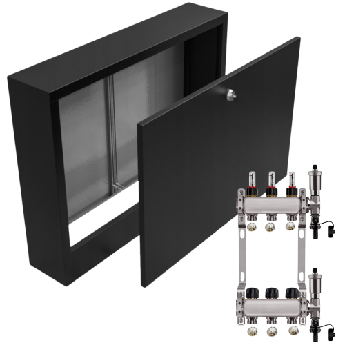 Przejdź do produktu ROZDZIELACZ NIERDZEWNY PODŁOGÓWKI 3+ SKRZYNKA NATYNKOWA CZARNA+PEX