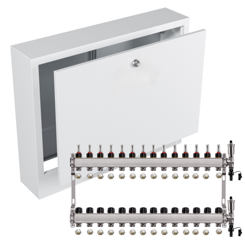 Przejdź do produktu ROZDZIELACZ NIERDZEWNY PODŁOGÓWKI 14+ SKRZYNKA NATYNKOWA BIAŁA+PEX